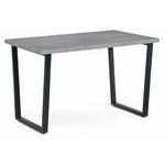 Стол деревянный Лота Лофт 120 25 мм черный матовый / бетон | Интернет магазин мебели и декора LifeDekor
