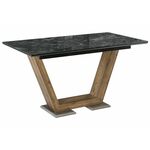 Стол деревянный Иматра мрамор черный / черная шагрень | Интернет магазин мебели и декора LifeDekor