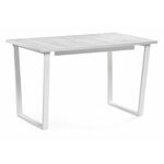 Стол деревянный Лота Лофт 120 25 мм юта / белый матовый | Интернет магазин мебели и декора LifeDekor