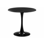 Стол деревянный Тулип 80х73 мрамор черный / черный | Интернет магазин мебели и декора LifeDekor