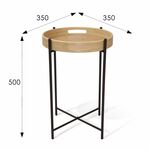 Столик кофейный SHT-CT30 черный муар/прозрачный лак | Интернет магазин мебели и декора LifeDekor