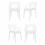 Комплект из 4-х стульев Masters белый | Интернет магазин мебели и декора LifeDekor