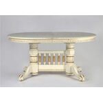 Стол обеденный овальный раздвижной Азия (1013+патина золото) | Интернет магазин мебели и декора LifeDekor