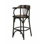 Стул барный 650 Венский твердый (темный тон) | Интернет магазин мебели и декора LifeDekor