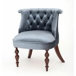 Кресло Бархат (темный тон / 25 - грязно-голубой) | Интернет магазин мебели и декора LifeDekor