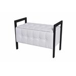 Пуф "Луго" (Леон)  белый | Интернет магазин мебели и декора LifeDekor