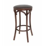 Табурет барный 650 Венский мягкий (темный тон, экокожа коричневая) | Интернет магазин мебели и декора LifeDekor