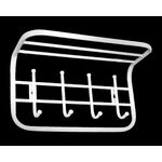 Вешалка настенная ТСП1 (Белый) | Интернет магазин мебели и декора LifeDekor