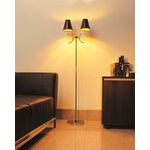 Напольная лампа арт. 5016 (Е14, 2х40W) Черный | Интернет магазин мебели и декора LifeDekor