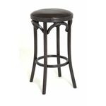 Табурет барный 650 Венский мягкий (венге, экокожа коричневая) | Интернет магазин мебели и декора LifeDekor