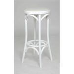 Табурет барный 750 Венский мягкий (белая эмаль, экокожа белая) | Интернет магазин мебели и декора LifeDekor