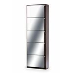 Обувница Комфорт К-5S  (Венге/Зеркало) | Интернет магазин мебели и декора LifeDekor