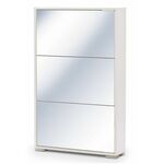 Обувница ВИВА-3 (Белый/Белое стекло) | Интернет магазин мебели и декора LifeDekor