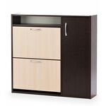 Тумба для обуви Комфорт ШК-2 (Венге-беленый дуб) | Интернет магазин мебели и декора LifeDekor