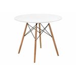 Стол деревянный Table 90 white / wood | Интернет магазин мебели и декора LifeDekor