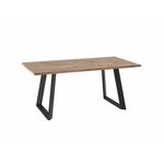 Стол Лофт Люкс 180 Дуб Веллингтон, Черный | Интернет магазин мебели и декора LifeDekor