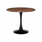 Стол деревянный Тулип 90х73 орех кантри / черный | Интернет магазин мебели и декора LifeDekor