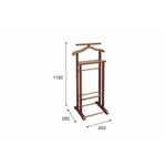 Вешалка костюмная В 9Н тёмно-коричневый | Интернет магазин мебели и декора LifeDekor