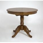 Стол Круглый (Орех темный/массив березы, Шпон) | Интернет магазин мебели и декора LifeDekor