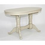 Стол обеденный овальный раздвижной Презент (Слоновая кость/массив березы, Шпон) | Интернет магазин мебели и декора LifeDekor