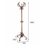 Вешалка напольная В 10Н средне-коричневый | Интернет магазин мебели и декора LifeDekor