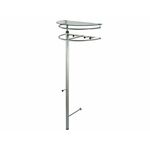 Вешалка напольная Галилео 211 металлик /темно-коричневый | Интернет магазин мебели и декора LifeDekor