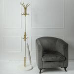 Вешалка напольная Д 1 золото/ слоновая кость | Интернет магазин мебели и декора LifeDekor