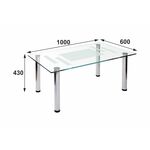 Стол журнальный Робер 10М хром | Интернет магазин мебели и декора LifeDekor