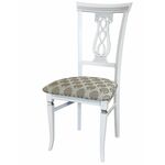 Стул Агнесс белый/серебро, Маркус серебро | Интернет магазин мебели и декора LifeDekor