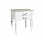 Тумба Васко В 118Н белый ясень/золото | Интернет магазин мебели и декора LifeDekor