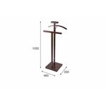 Вешалка костюмная ГАЛАНТ 340 металлик/ темно-коричневый | Интернет магазин мебели и декора LifeDekor