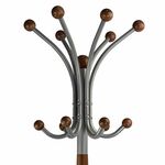 Вешалка напольная Д 1 металлик/ средне-коричневый | Интернет магазин мебели и декора LifeDekor