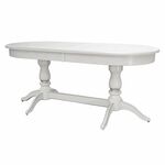 Стол обеденный Тарун 3 раздвижной белый/серебро 150/200*84 | Интернет магазин мебели и декора LifeDekor