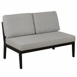 Диван-скамья Массив мягкая ткань серый, каркас венге | Интернет магазин мебели и декора LifeDekor