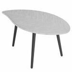 Стол журнальный Берли (12 мм) дуб грей/чёрный | Интернет магазин мебели и декора LifeDekor