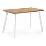 Стол деревянный Тринити Лофт 120x80x75 25 мм дуб вотан / белый матовый | Интернет магазин мебели и декора LifeDekor