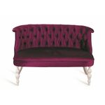 Диван Бархат (эмаль белая / 26 - темно-розовый) | Интернет магазин мебели и декора LifeDekor