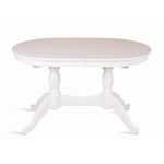 Стол обеденный овальный раздвижной Лилия-1300 (белая эмаль) | Интернет магазин мебели и декора LifeDekor