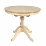 Стол обеденный Круглый-0090 (беленый дуб) | Интернет магазин мебели и декора LifeDekor