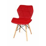 Стул S-879MT (RED B-1016) velvet | Интернет магазин мебели и декора LifeDekor