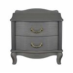 Тумбочка прикроватная "Джульетта" 2 ящ. (серый ясень) Вис | Интернет магазин мебели и декора LifeDekor