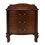 Тумбочка прикроватная "Джульетта" 3 ящ. (орех) Вис | Интернет магазин мебели и декора LifeDekor