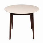 Стол Рэй-d900 круглый (темный тон / слоновая кость 9001) | Интернет магазин мебели и декора LifeDekor