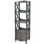 Этажерка "Джульетта"-3 (серый ясень) Вис | Интернет магазин мебели и декора LifeDekor