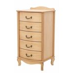 Комод "Джульетта" узкий 5 ящ.(светлый дуб) Вис | Интернет магазин мебели и декора LifeDekor
