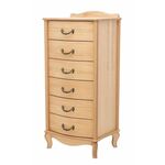 Комод "Джульетта" узкий 6 ящ. (светлый дуб) Вис | Интернет магазин мебели и декора LifeDekor