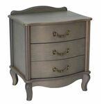 Тумбочка прикроватная "Джульетта" 3 ящ. (серый ясень) Вис | Интернет магазин мебели и декора LifeDekor