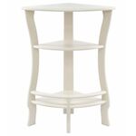 Этажерка угловая "Грейс" (молочный дуб ) Вис | Интернет магазин мебели и декора LifeDekor