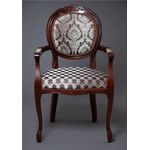 Кресло Милорд-12 (Темный орех+патина/ткань Офелия 22/1 + ткань Офелия 22/1 ком) | Интернет магазин мебели и декора LifeDekor