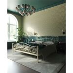 Кровать с изножьем Глэдис  (140х200/ноги металл/цвет Бежевый) | Интернет магазин мебели и декора LifeDekor